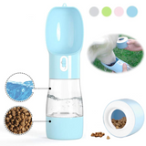 Bouteille d'eau portable pour animaux de compagnie avec distributeur