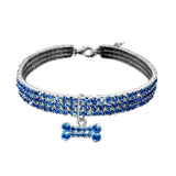 Collier pour chien en strass étincelants - Cristal pour chiot