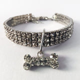 Collier pour chien en strass étincelants - Cristal pour chiot