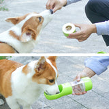 Bouteille d'eau portable pour animaux de compagnie avec distributeur